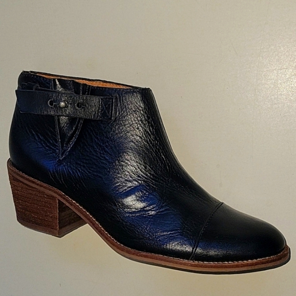 MADEWELL Dakota Low Calf Leather Ankle Booties/boots Size 7.5